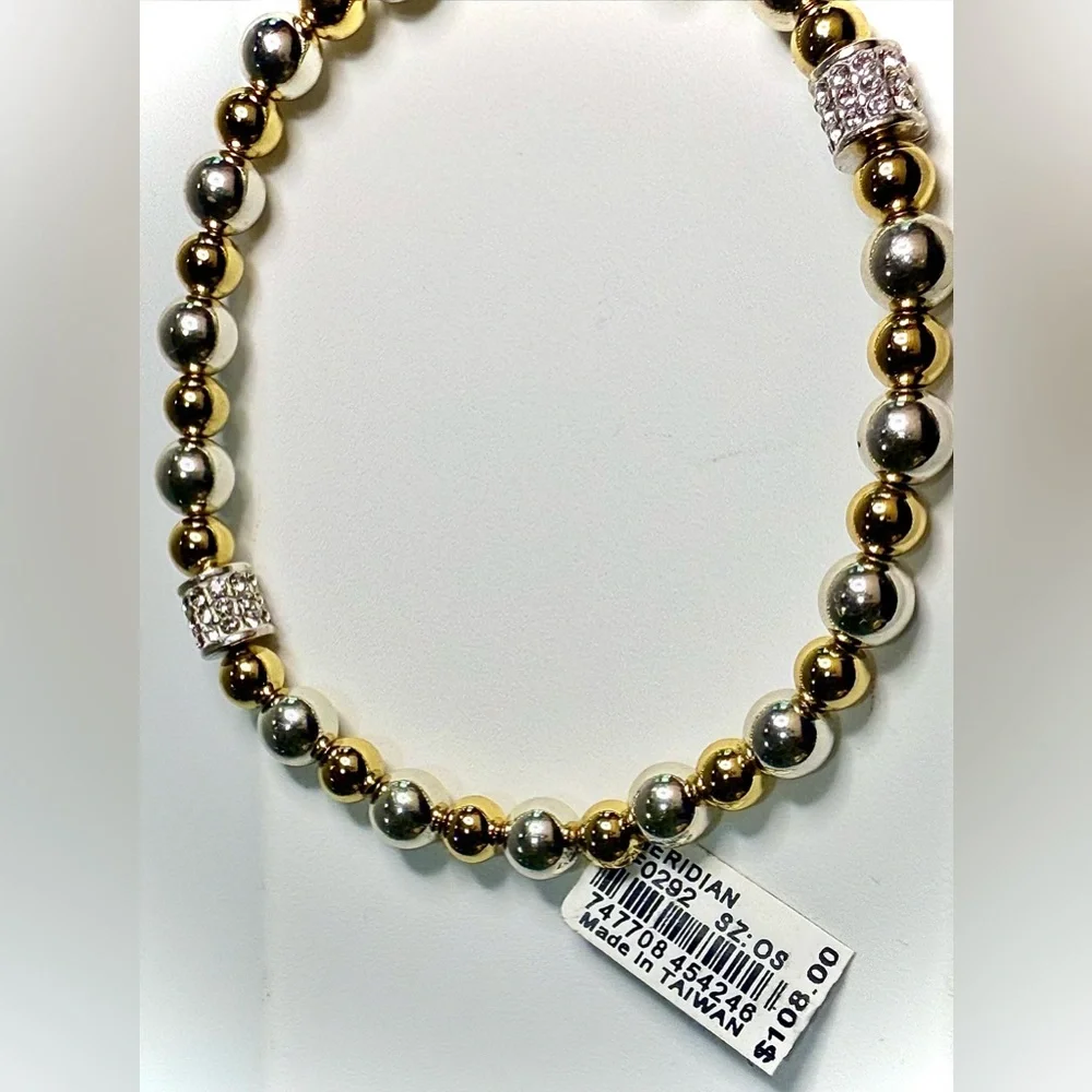 Brighton Meridian Petite
Silver Gold Stretch Bracelet - Picture 2 of 4